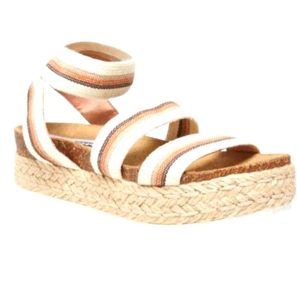 Steve Madden Kimmie Platform Espadrille Sandals Sz 9 - Picture 1 of 8